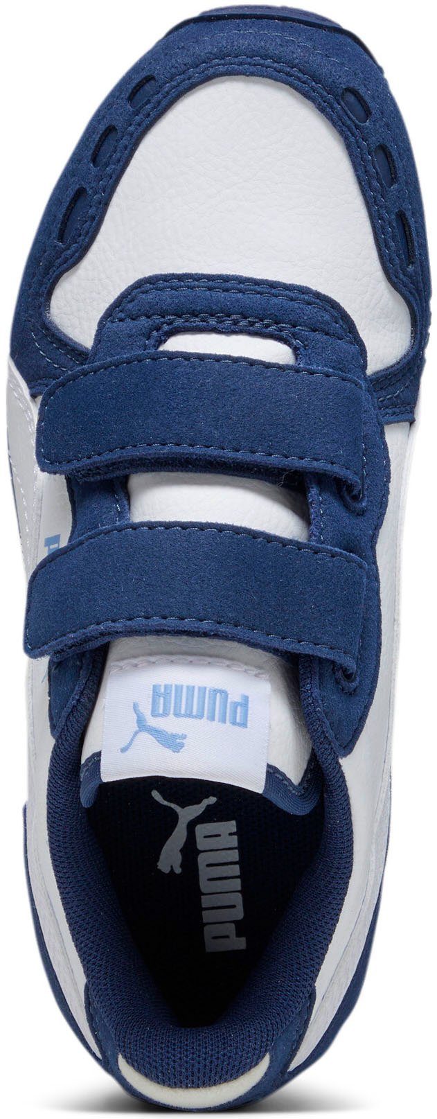 PUMA CABANA RACER SL Sneaker White-PUMA White-Persian Klettverschluss V PS 20 mit PUMA Blue