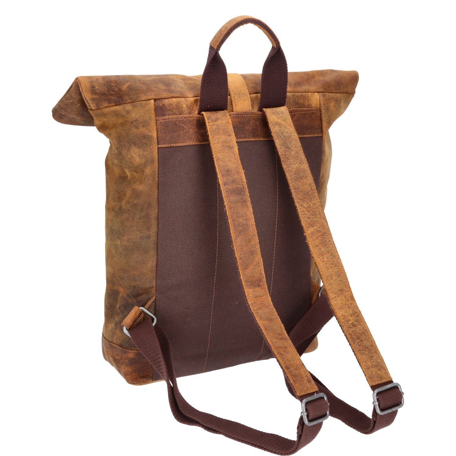 The Skandinavian Brand Freizeitrucksack The Skandinavian Brand Leder Rucksack Hunter tan (1-tlg)