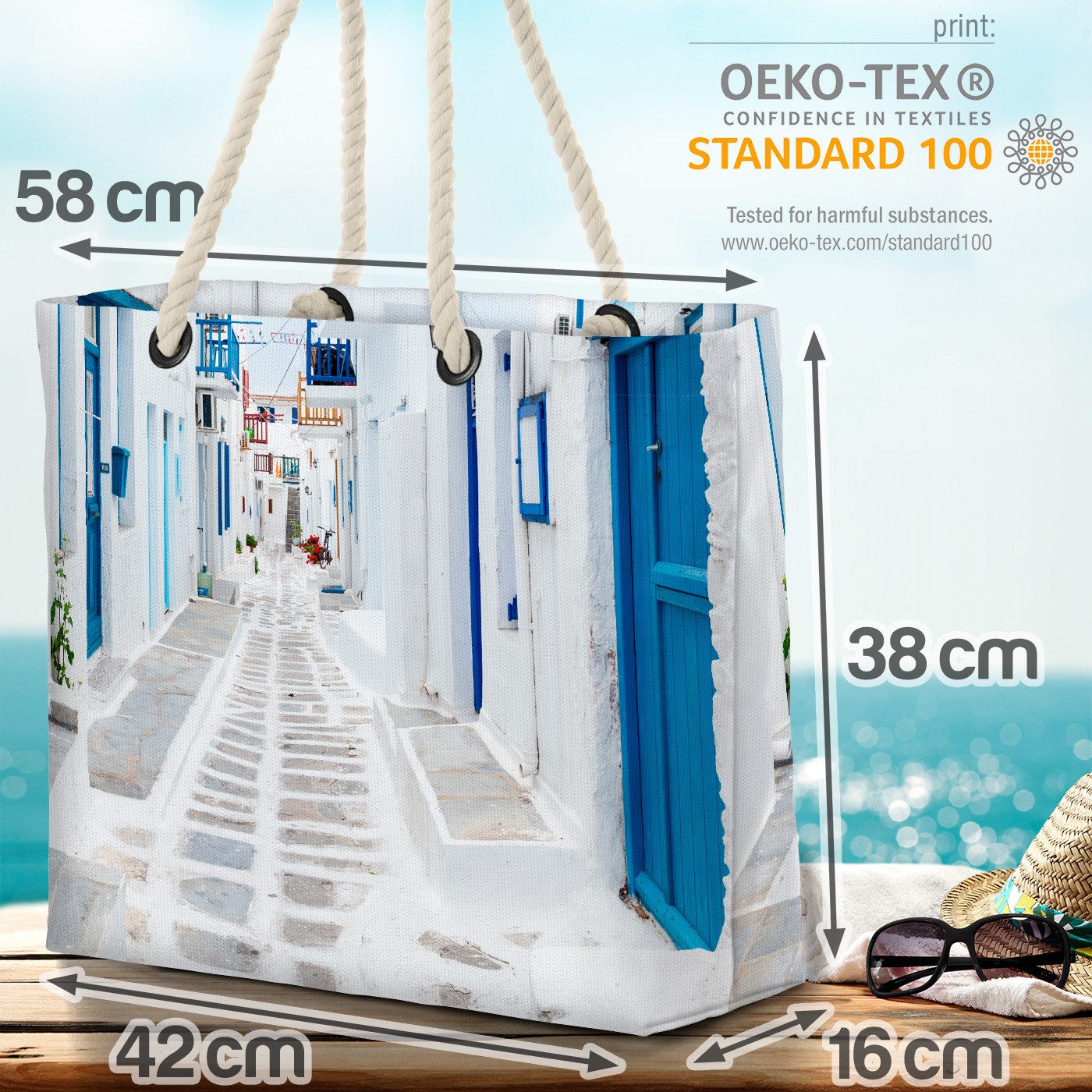 VOID Strandtasche (1-tlg), Mykonos Griechenland Insel Mykonos Griechenland Insel Urlaub Reisen V