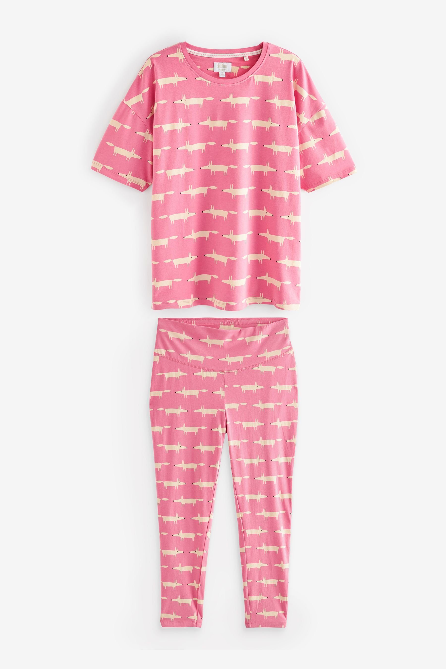 Next Pyjama Mr Fox Scion at Next Schlafanzug mit Leggings (2 tlg)