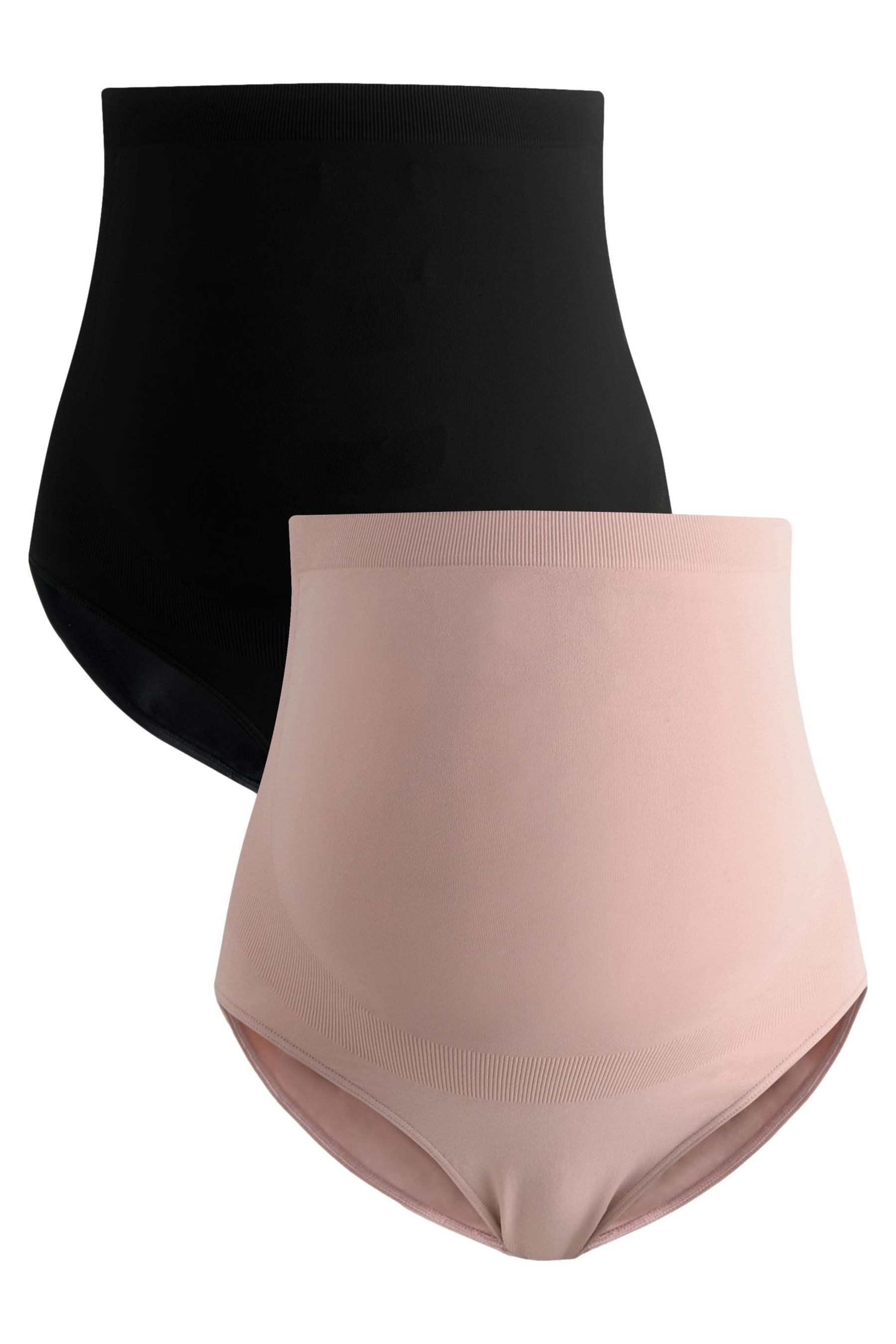 Taillenslip 2er-Pack kurze Slips, voll bedeckend, Umstandsmode