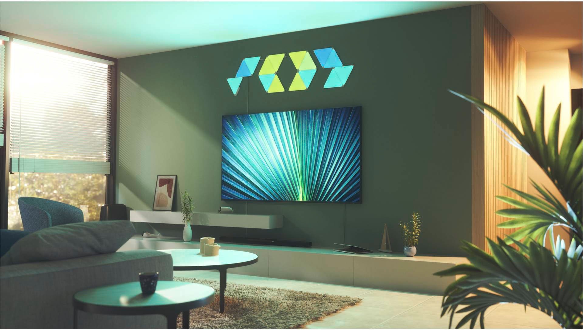 Farbwechsler nanoleaf LED fest Panel LED Dimmfunktion, integriert, Triangles,