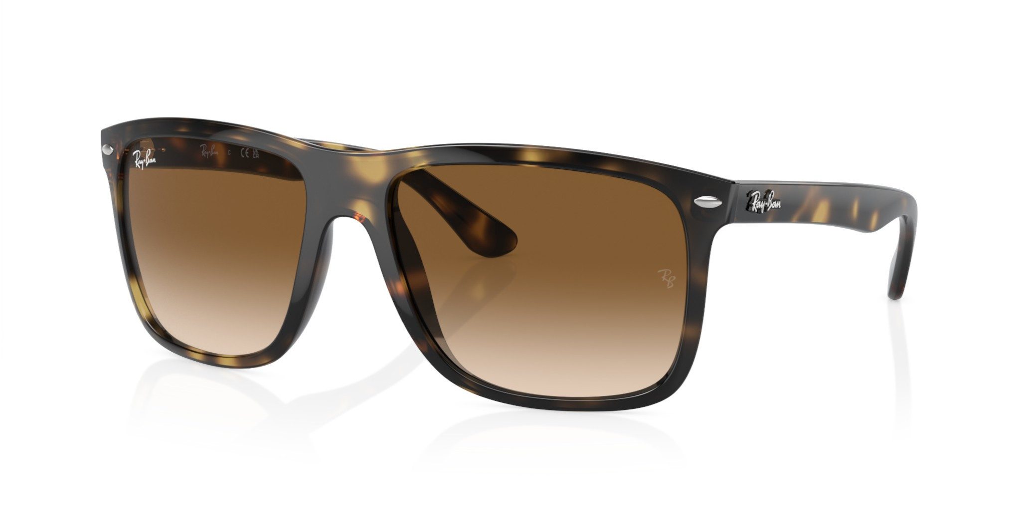 Ray-Ban Sonnenbrille Boyfriend Two 710/51 (Glasfarbe: hellbraun) havanabraun - 1 Brille