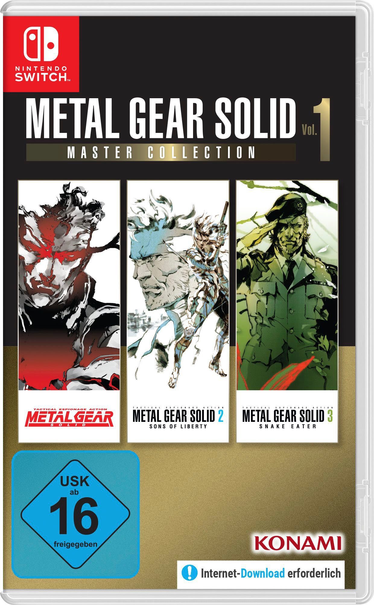1 Collection Nintendo Konami Master Vol. Solid Gear Metal Switch