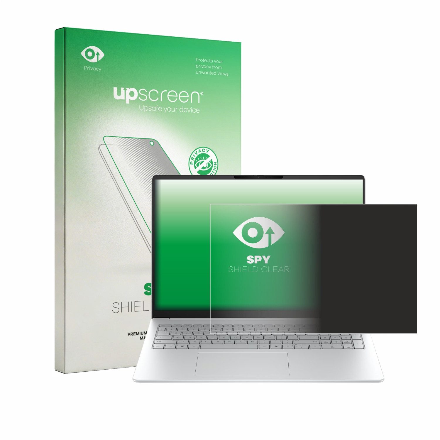 upscreen Displayschutzfolie Sichtschutzfolie für HP OmniBook 3 16 16-bw0750ng, Anti-Spy Privacy Sichtschutz Blickschutzfolie Blaulicht-Schutz