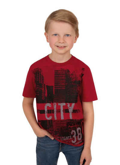 Trigema T-Shirt für Jungen mit Skyline-Motiv
