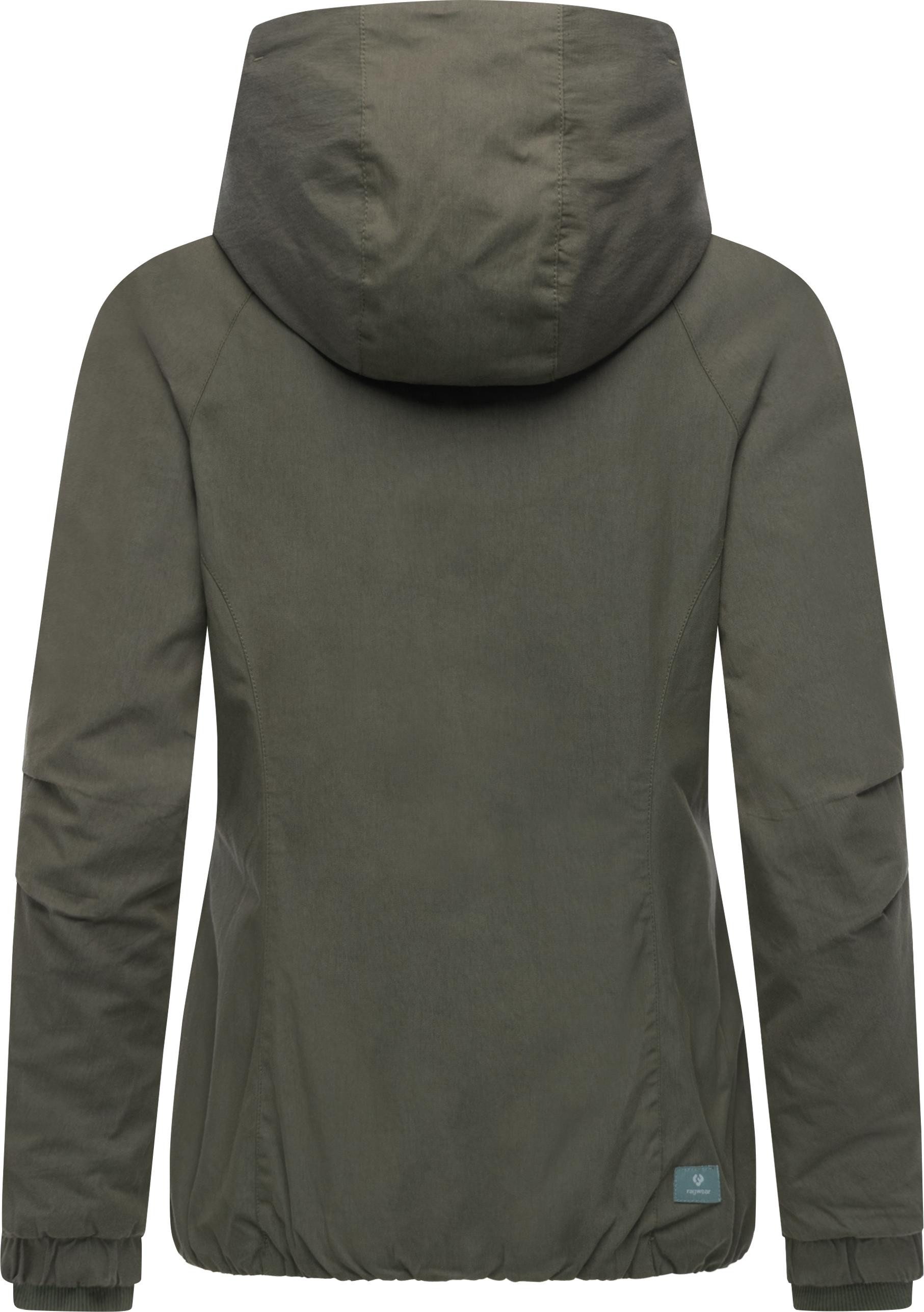 Ragwear Outdoorjacke Dizzie A YOUMODO Leichte Übergangsjacke mit großer Kapuze
