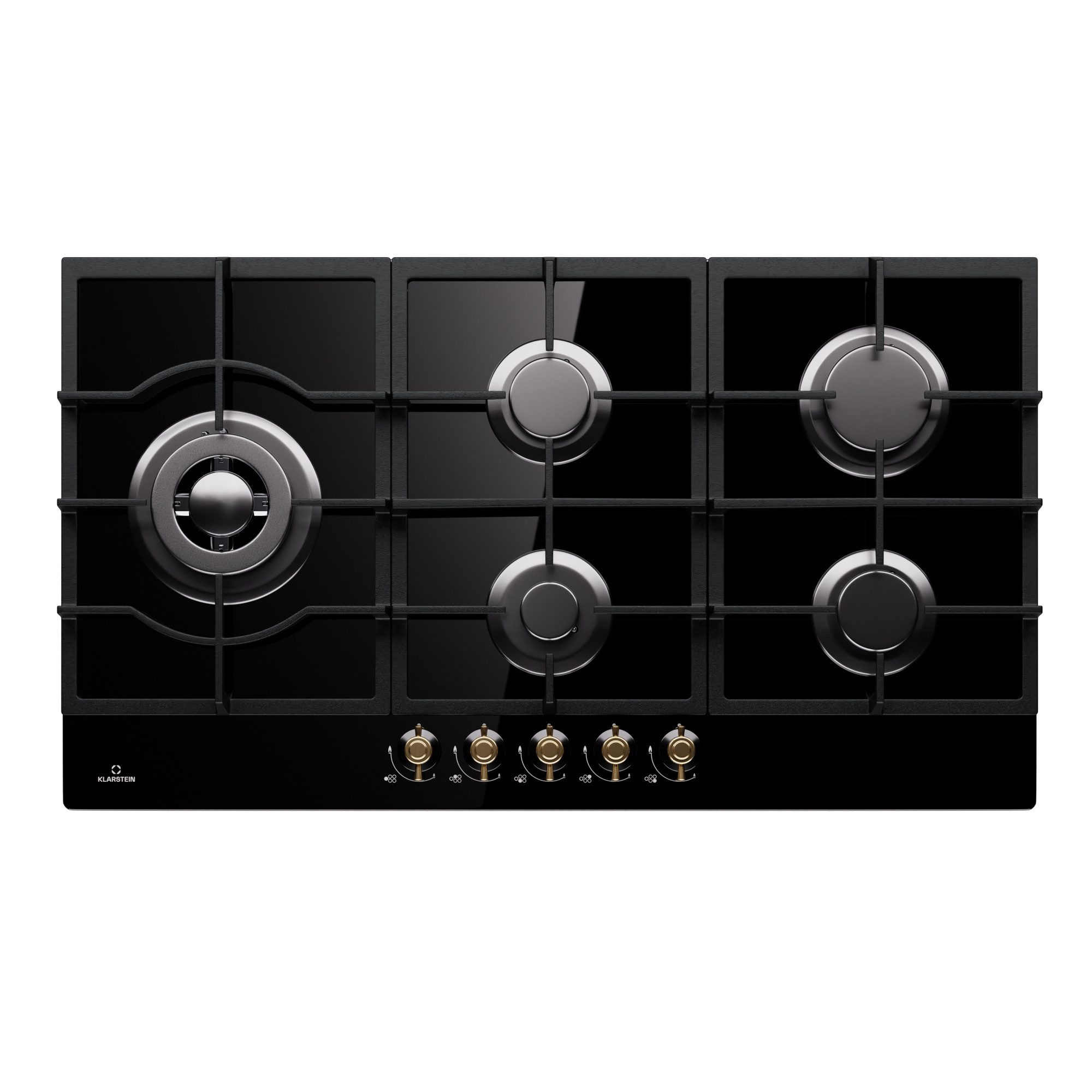 Klarstein Gas-Kochfeld Victoria DSM-Vic-Chef.Ed-5 BK, Варочные панели Gas Hob 5 Zonen Glaskeramik Einbau