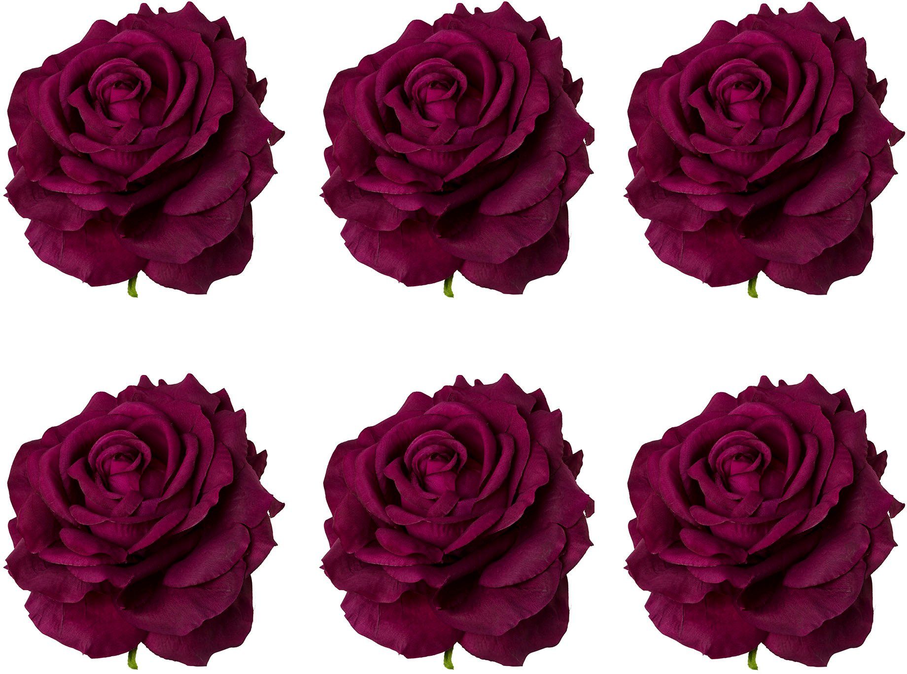 Kunstblume Rose mit Clip Rose, Creativ günstig online kaufen