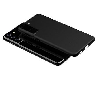 OLi Handyhülle Schwarze Siliikon Hülle Kompatibel mit Samsung Galaxy S21 6,2 Zoll, TPU Stoßfeste Hülle