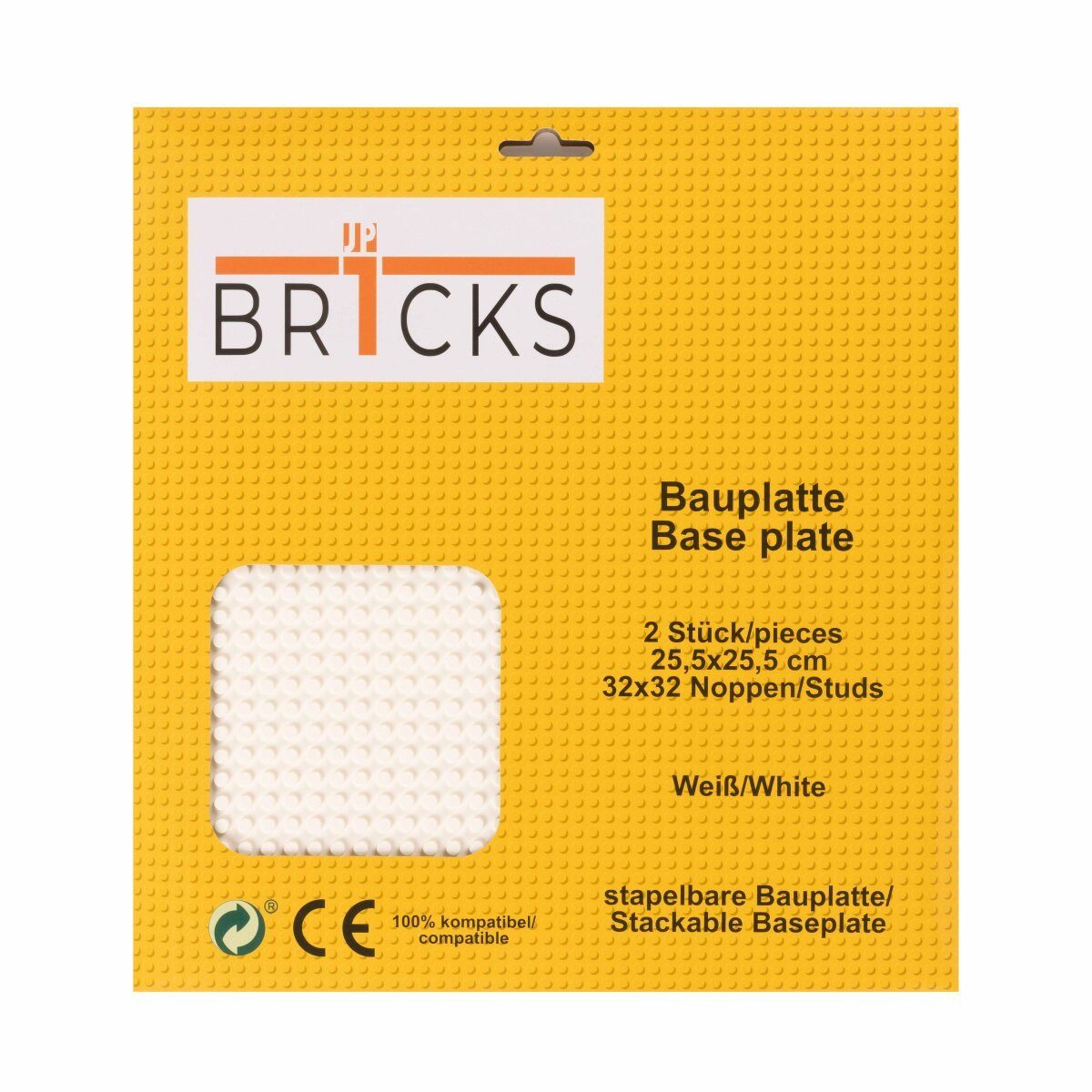 Wisam BR1CKS Baseplate White 32x32 2er Spielbausteine