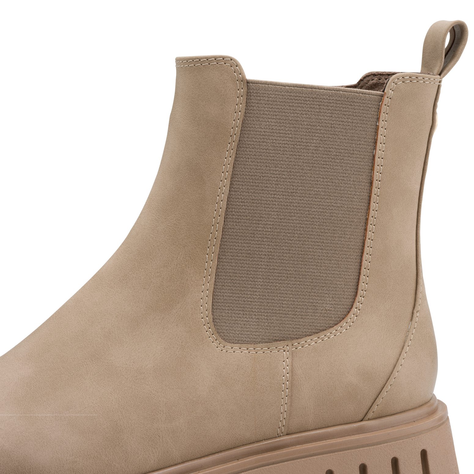 MARCO TOZZI Chelseaboots, Keilsabsatz, Plateau, Stiefelette mit Feel Me-Aus günstig online kaufen