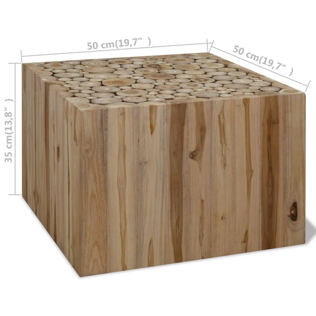 Echtholz 35 furnicato x Couchtisch cm 50 x 50
