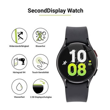 Artwizz Schutzfolie SecondDisplay Displayschutz aus Sicherheitsglas, Samsung Galaxy Watch 5 (40mm) / Huawei Watch GT