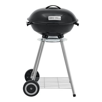 casa.pro Holzkohlegrill, »Apricena« Kugelgrill 80x49x47cm Schwarz