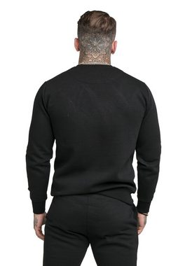 Siksilk Sweater SikSilk Crewneck Herren CREW SWEATER SS-18905 Black