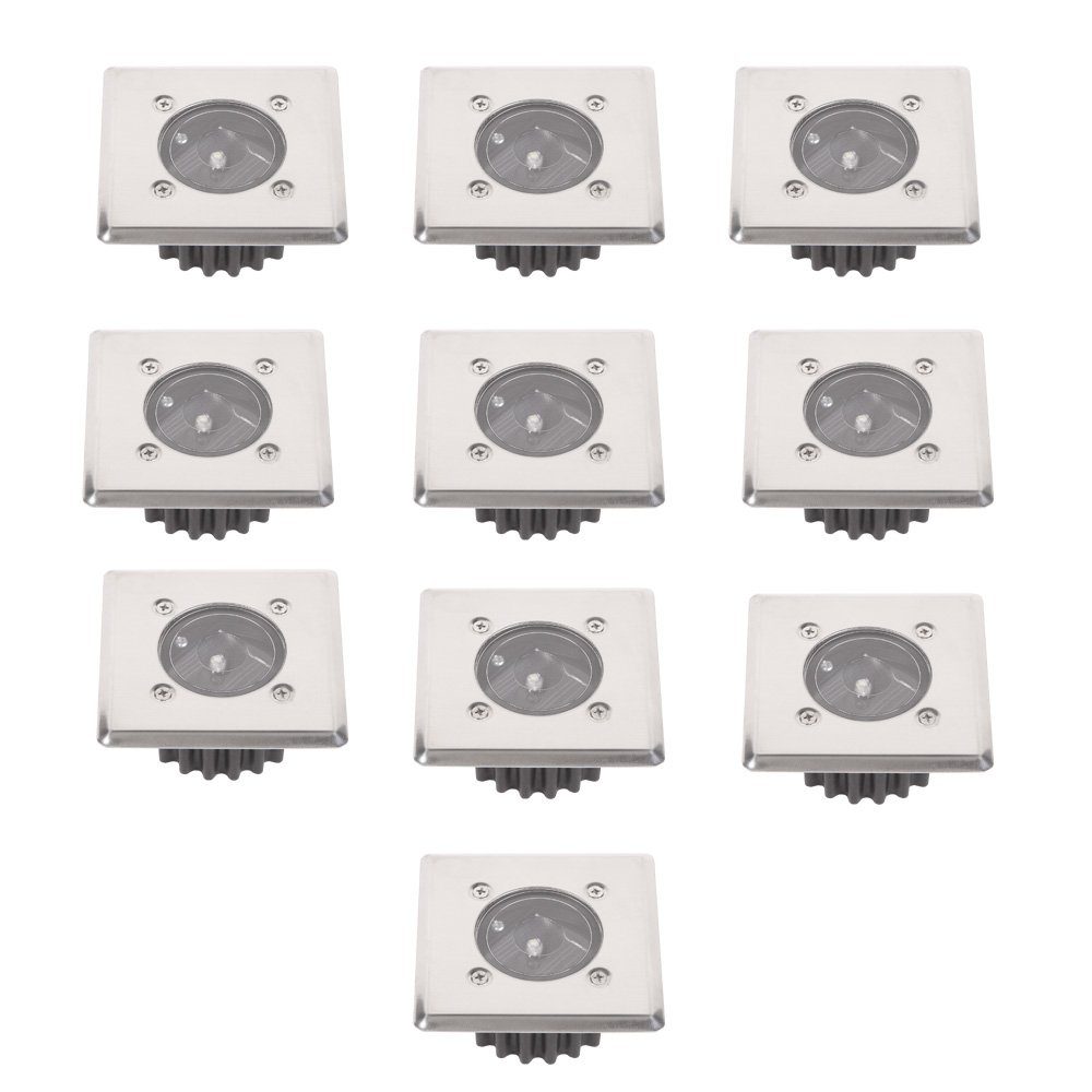 Home4Living LED Solarleuchte Bodeneinbaustrahler Sets eckig günstig online kaufen