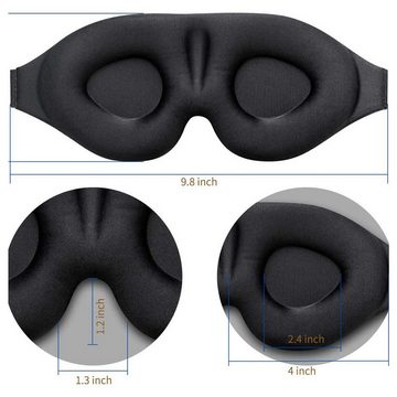 Rnemitery Schlafmaske 3D Schlafmaske für Herren und Frauen,Lichtblockierende Schlafbrille
