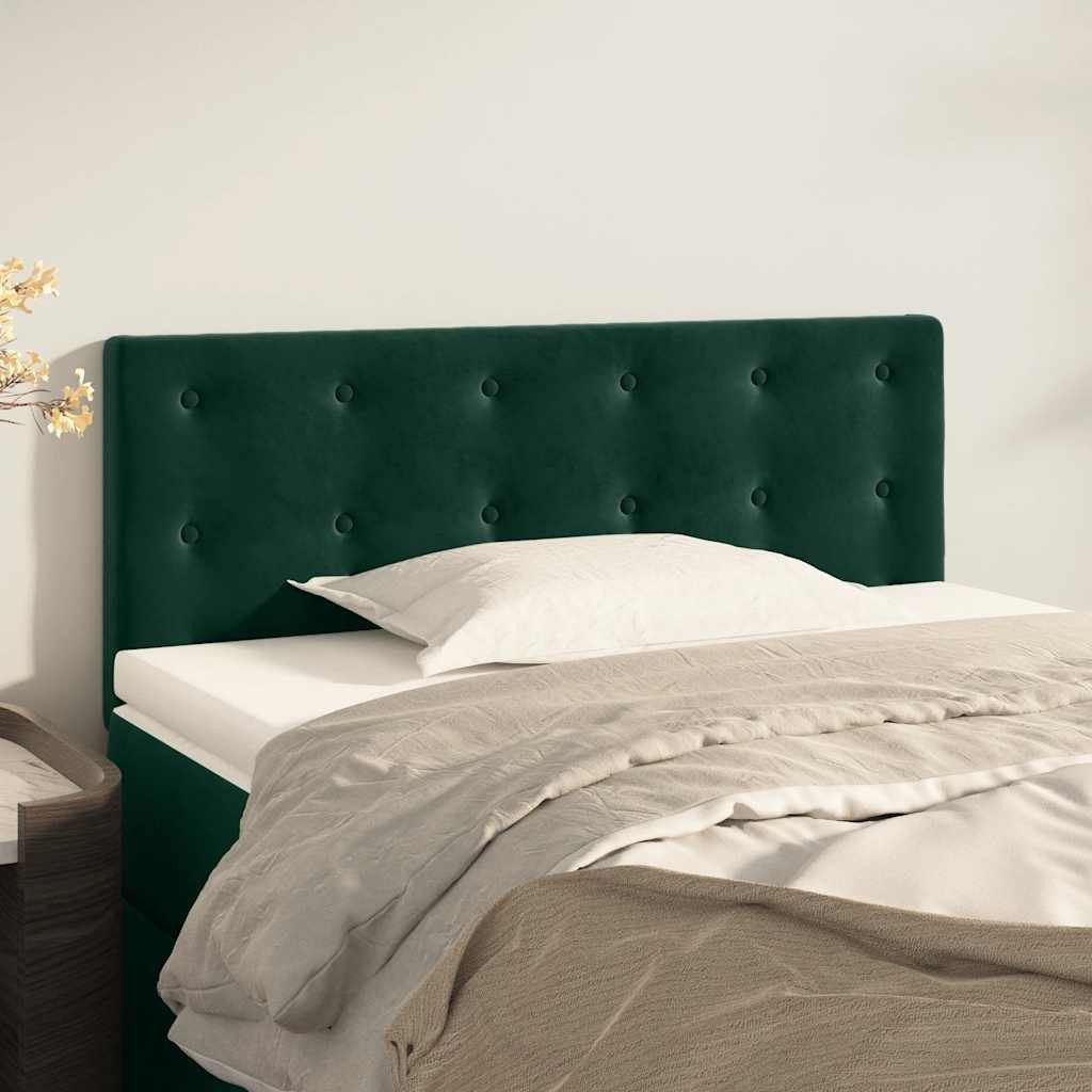 vidaXL Bett Kopfteil Dunkelgrün 80x5x78/88 cm Samt (1-tlg)