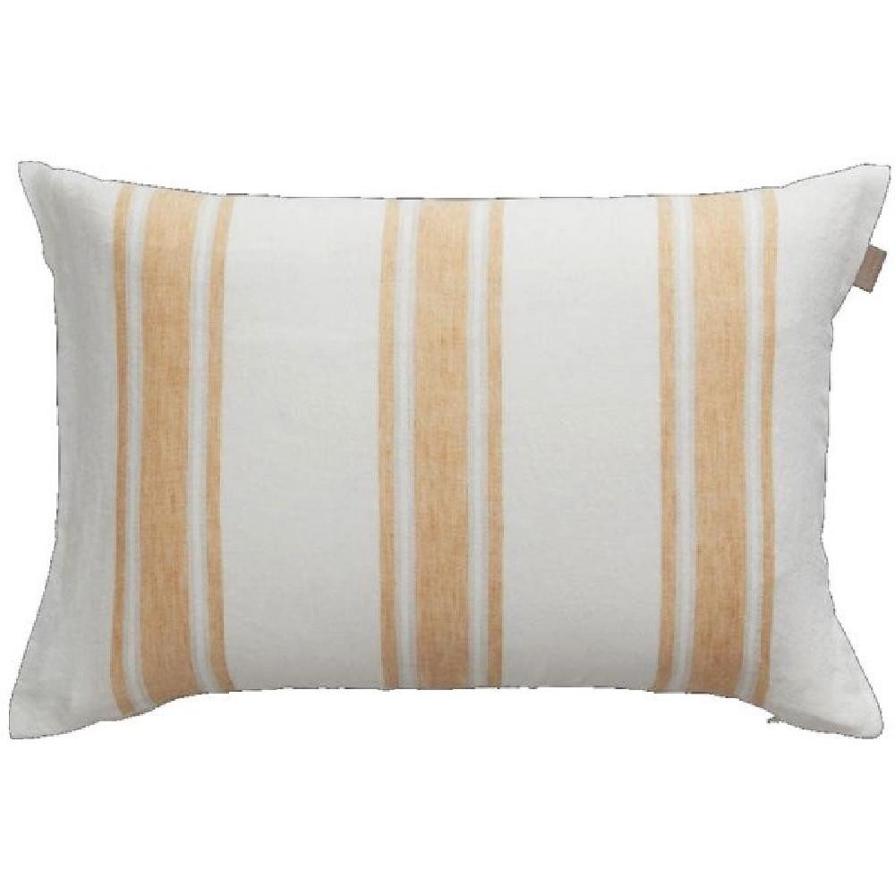 Gant Kissenhülle Gant Home Kissenhülle Linen Stripe Cushion Warm Yellow (40x60cm)