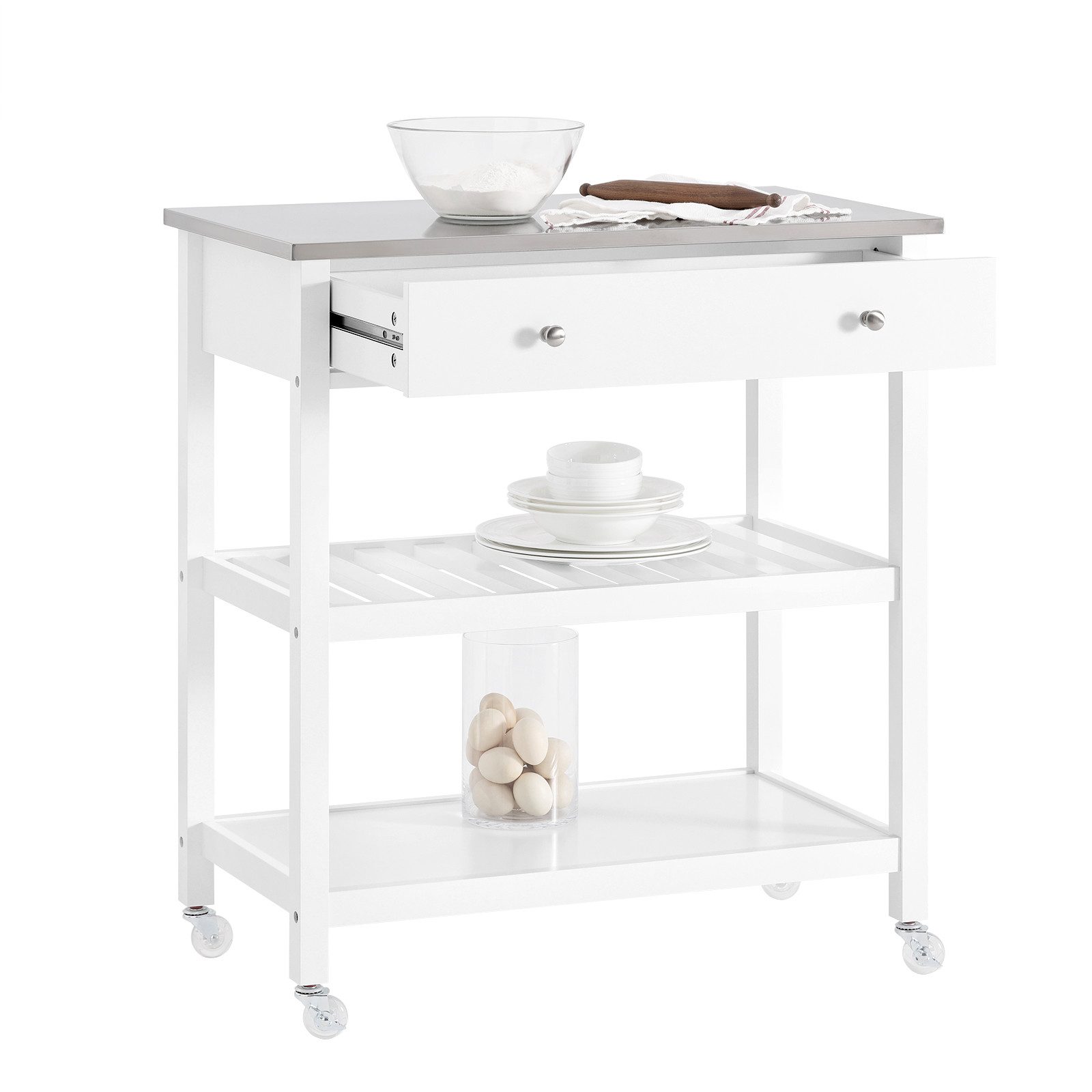 SoBuy Küchenwagen FKW47, Sideboard Flurschrank Servierwagen günstig online kaufen