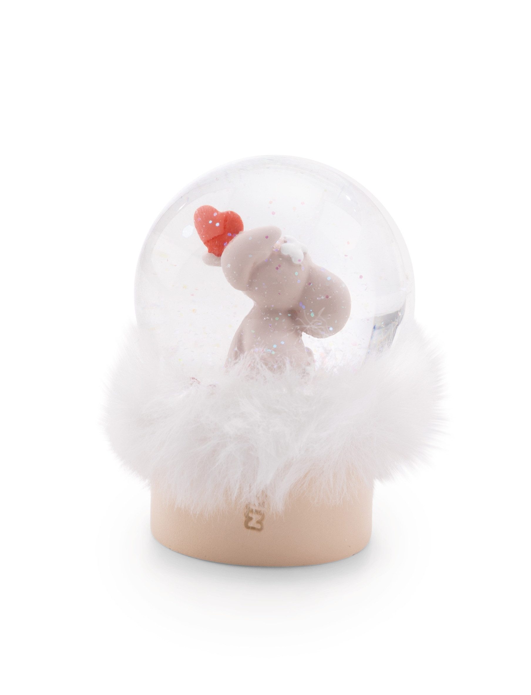 Nici Schneekugel 61498 - Love Elefant hellgrau, 6,5 cm (1 St)