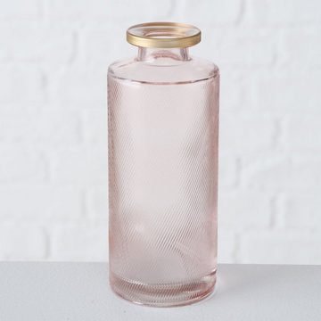 BOLTZE Tischvase Vase im 3er Set aus Glas in Flaschenform Tischdekoration