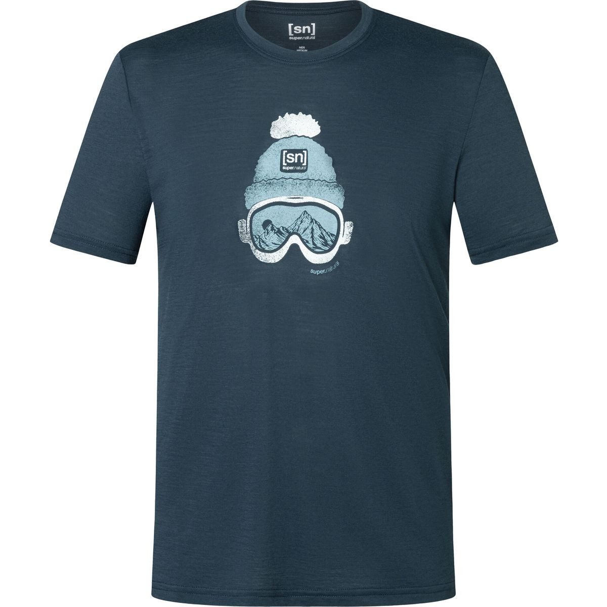 SUPER.NATURAL Kurzarmshirt M Gogeanie Tee Stilvolles und funktionales T-Shirt aus atmungsaktiver Wolle mit