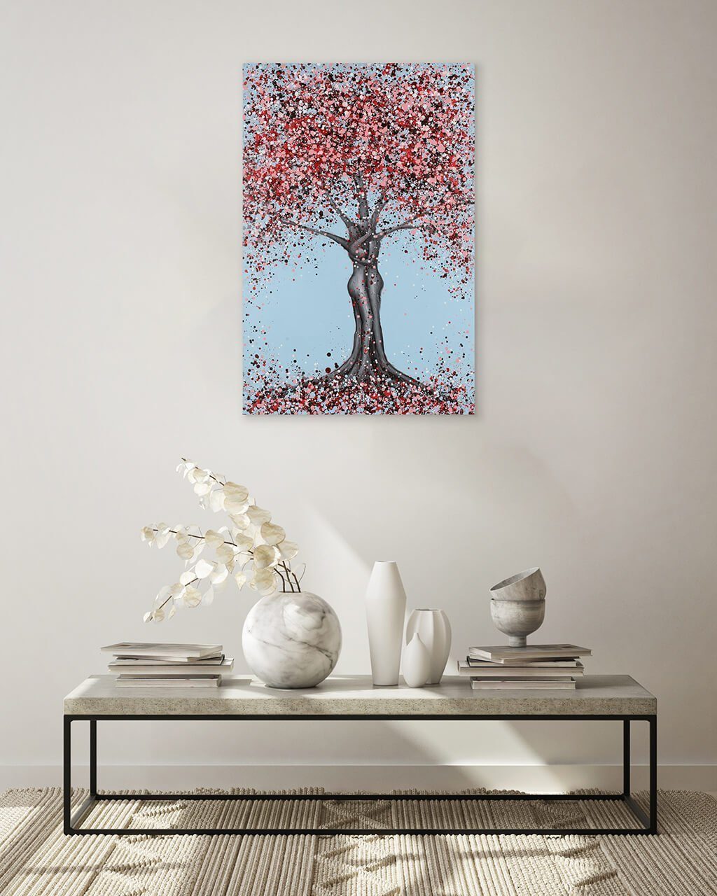 cm, Leinwandbild Wohnzimmer Glorious KUNSTLOFT 60x90 100% HANDGEMALT Spring Wandbild Gemälde