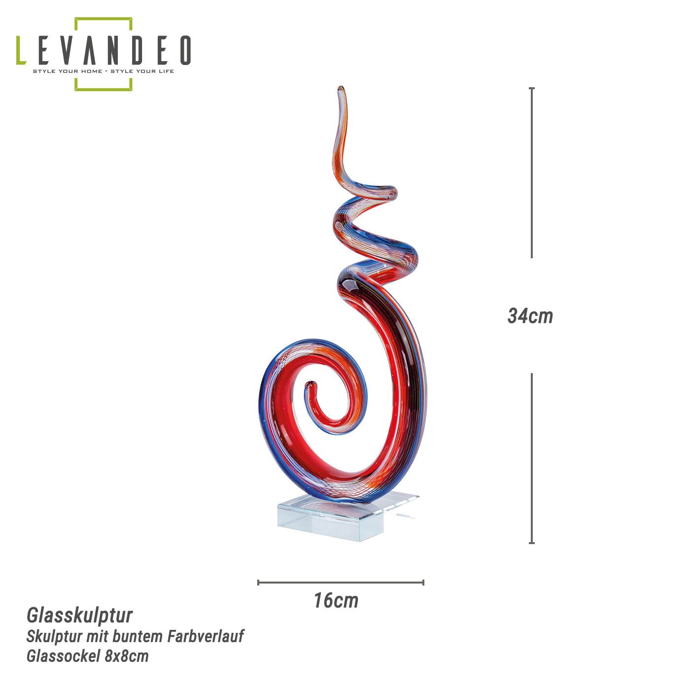 Levandeo® Skulptur, Designer Kunst Skulptur Dekofigur günstig online kaufen