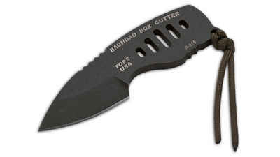 Böker Survival Knife Box Cutter, feststehendes Messer aus Kohlenstoffstahl, (1 St), Scheide inklusive