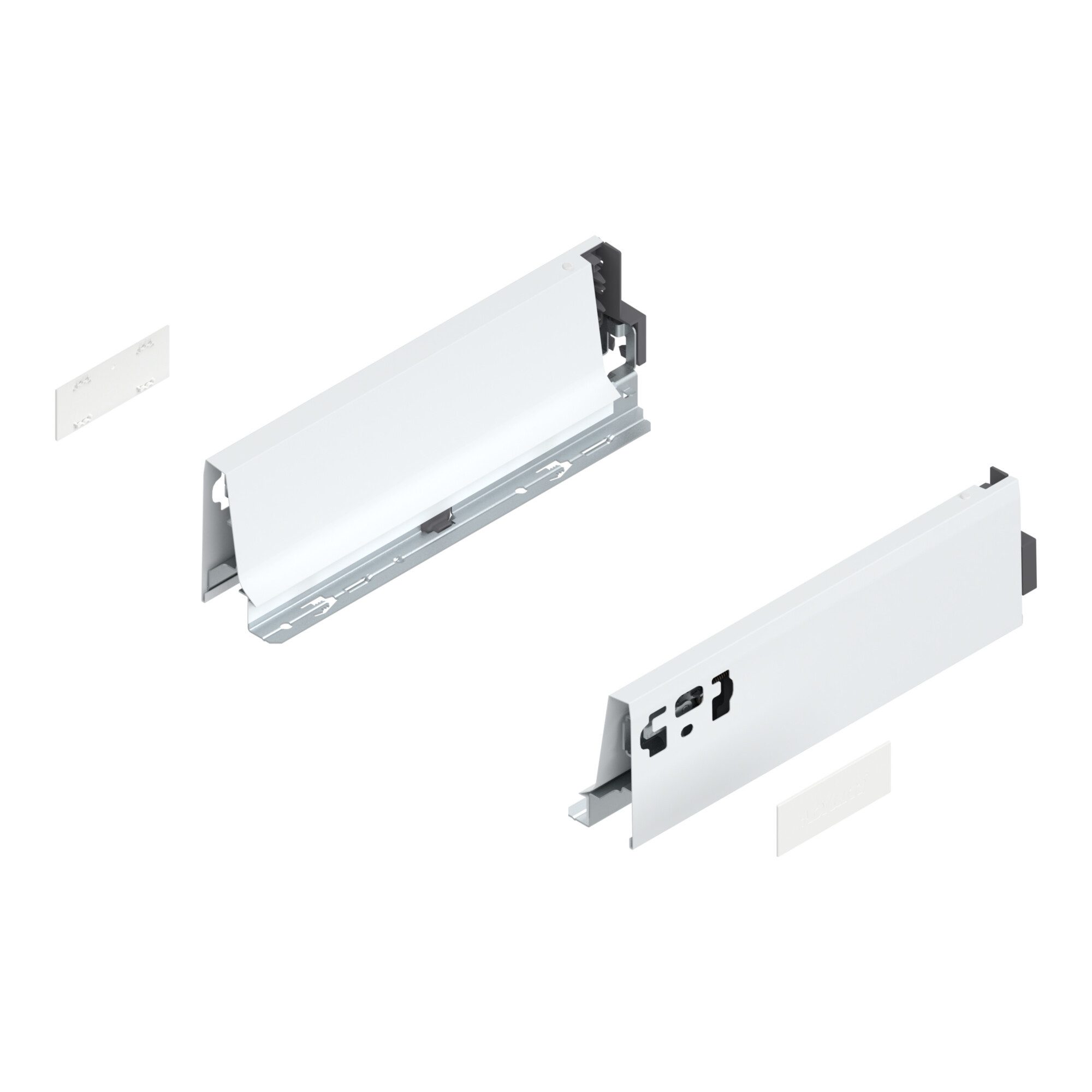 blum Teleskop-Vollauszug Blum TANDEMBOX Zarge, Höhe M 83 mm, NL 270 mm, links/rechts, für TANDE