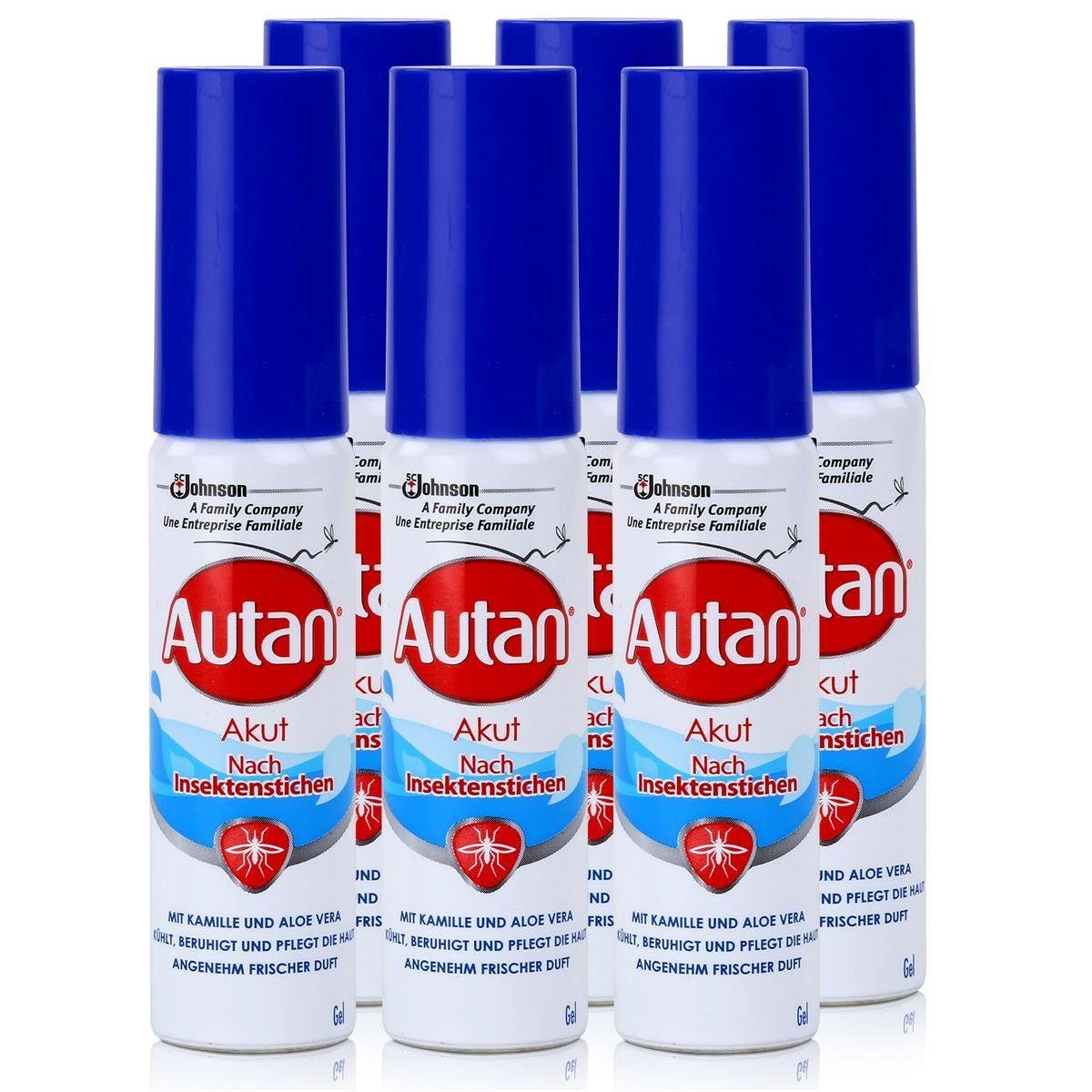 Autan Insektenspray Vera 25ml - Gel Autan AKUT Aloe und Insektenstichen mit Kamille nach (