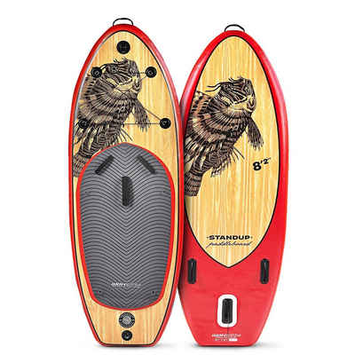 Sportstech SUP-Board »WBXs Fire Fish«, Sportstech 8in1-Stand up Paddling Board Set