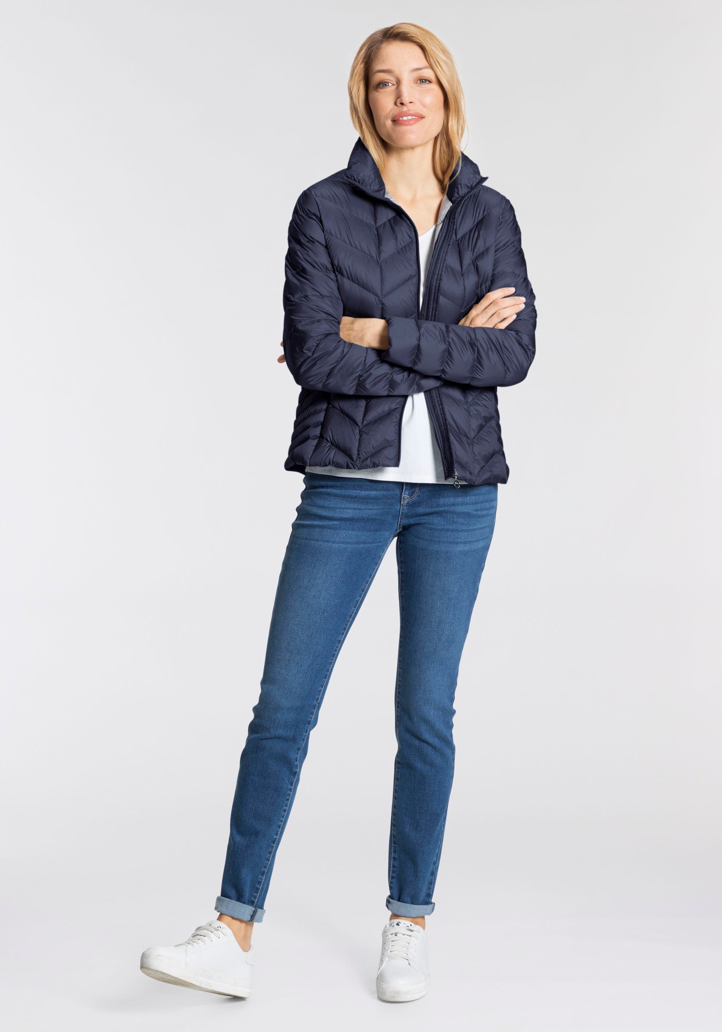 Steppjacke Danmark Daisy Stepp-Mix Junge navy mit