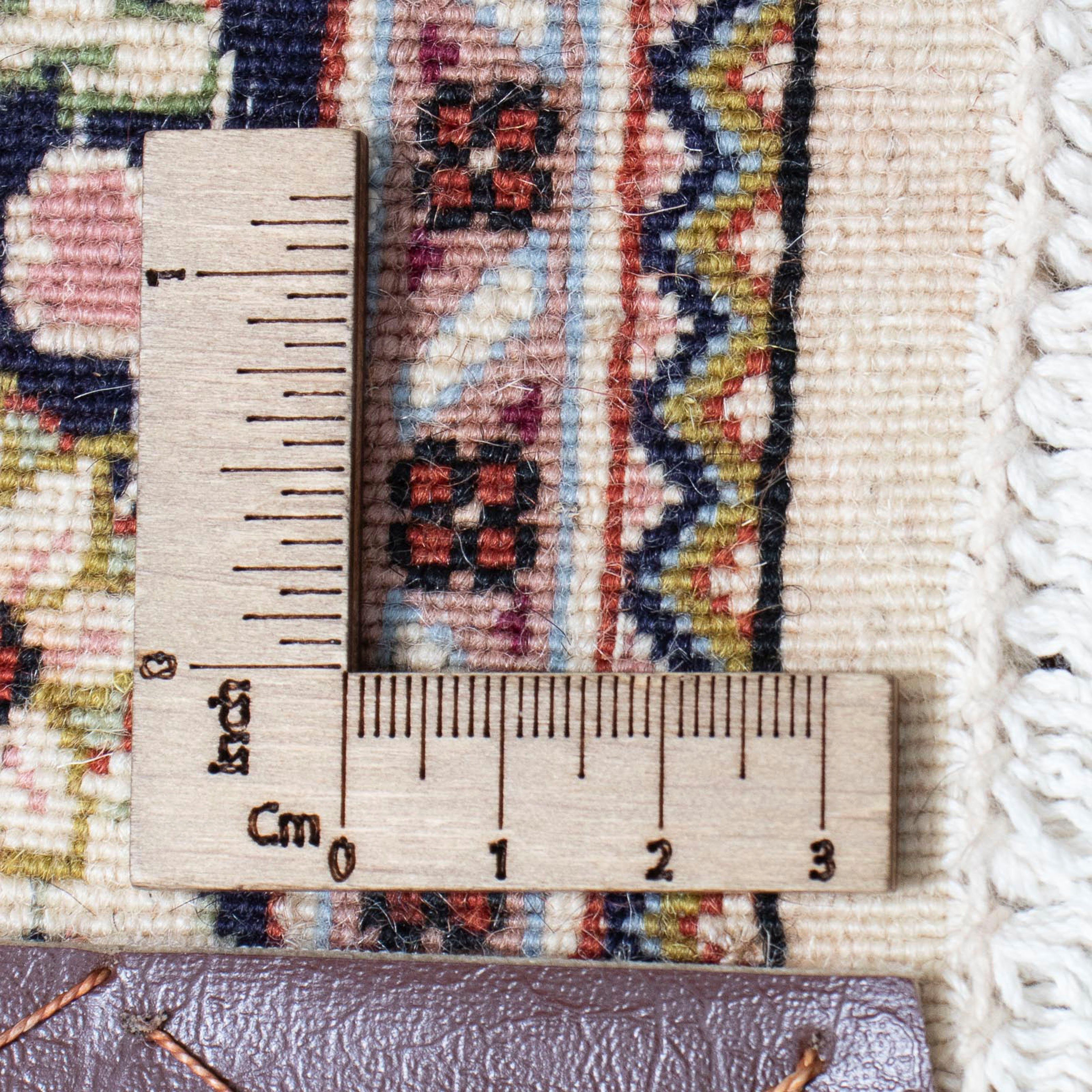 Orientteppich Perser - Ghom mm, 70 mit x Handgeknüpft, 10 morgenland, rechteckig, cm - Zertifikat beige, Wohnzimmer, Höhe: Einzelstück 400 