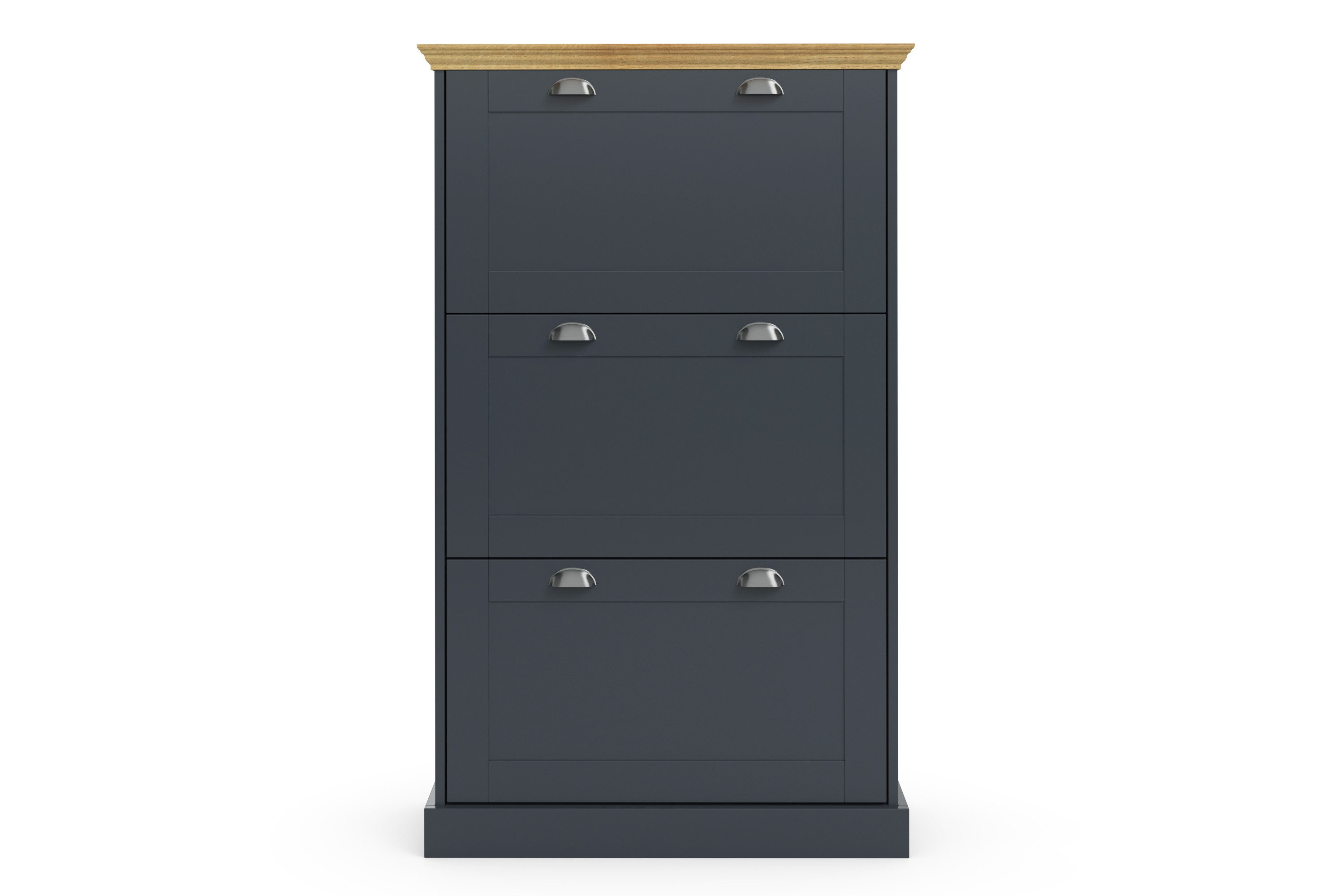 OTTO home Schuhschrank Motala mit 3 Klappen, Platz für 18-20 paar Schuhe, Breite 80 cm, Höhe 132 cm