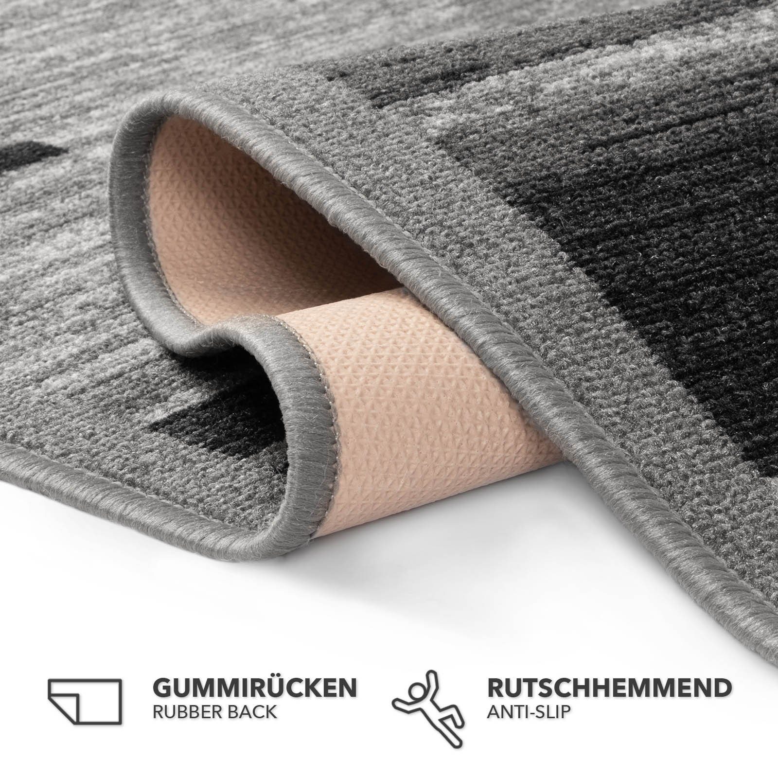 Kubus Teppich Teppich-Läufer Elia, Trittschalldämmend