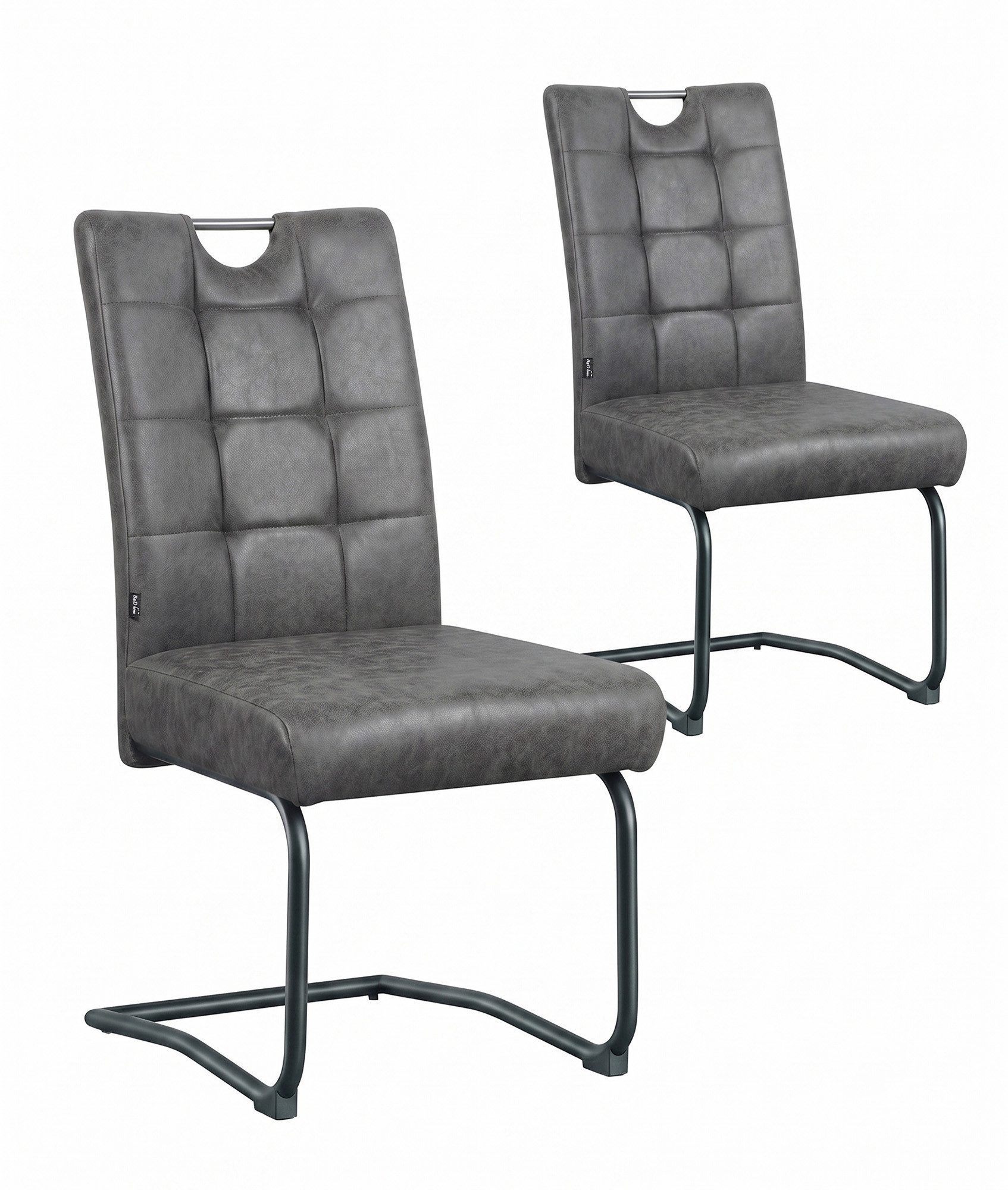 B&D home Freischwinger SOFIA (Set, 2 St), mit Taschenfederkern-Sitz und Griff, 140kg belastbar