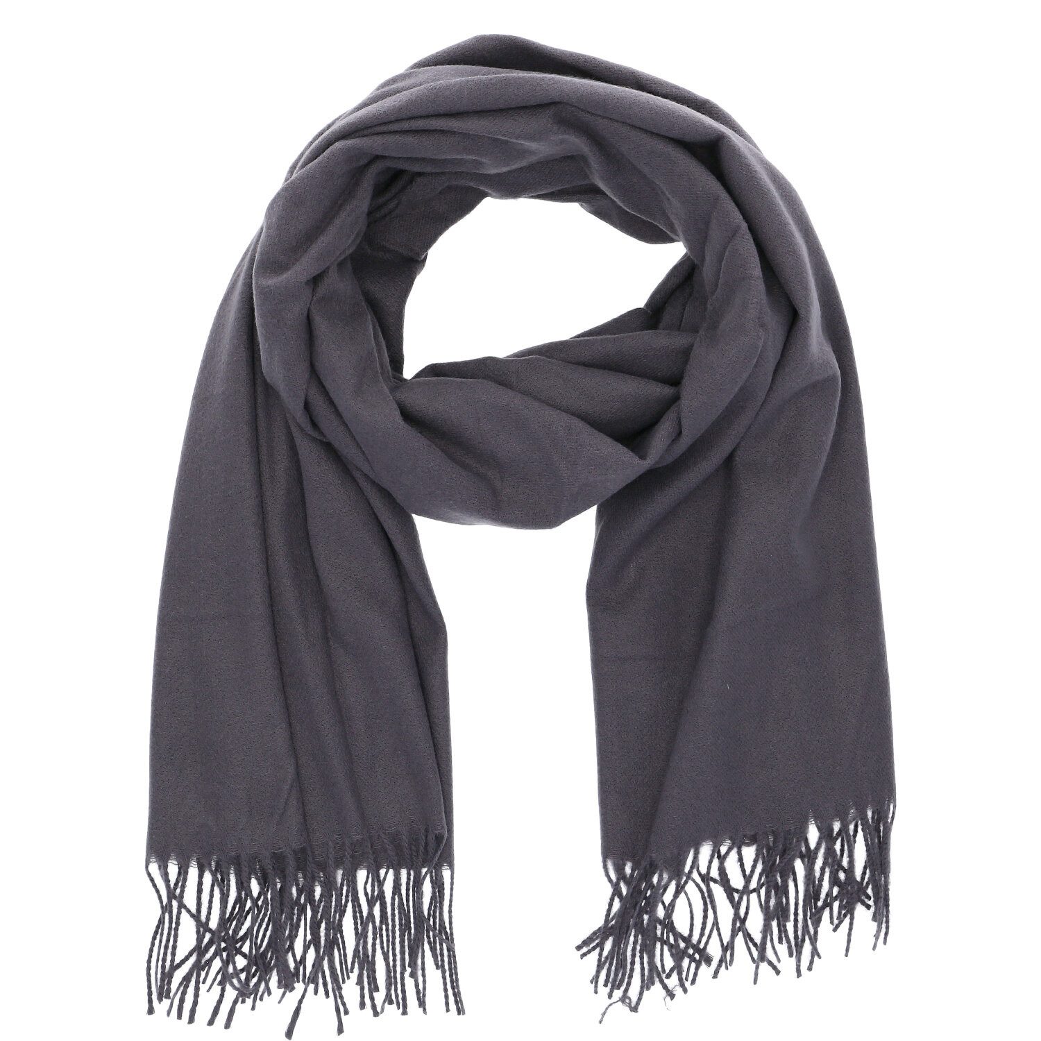 Antonio Strickschal Antonio Damen Winterschal Soft Cashmera grau