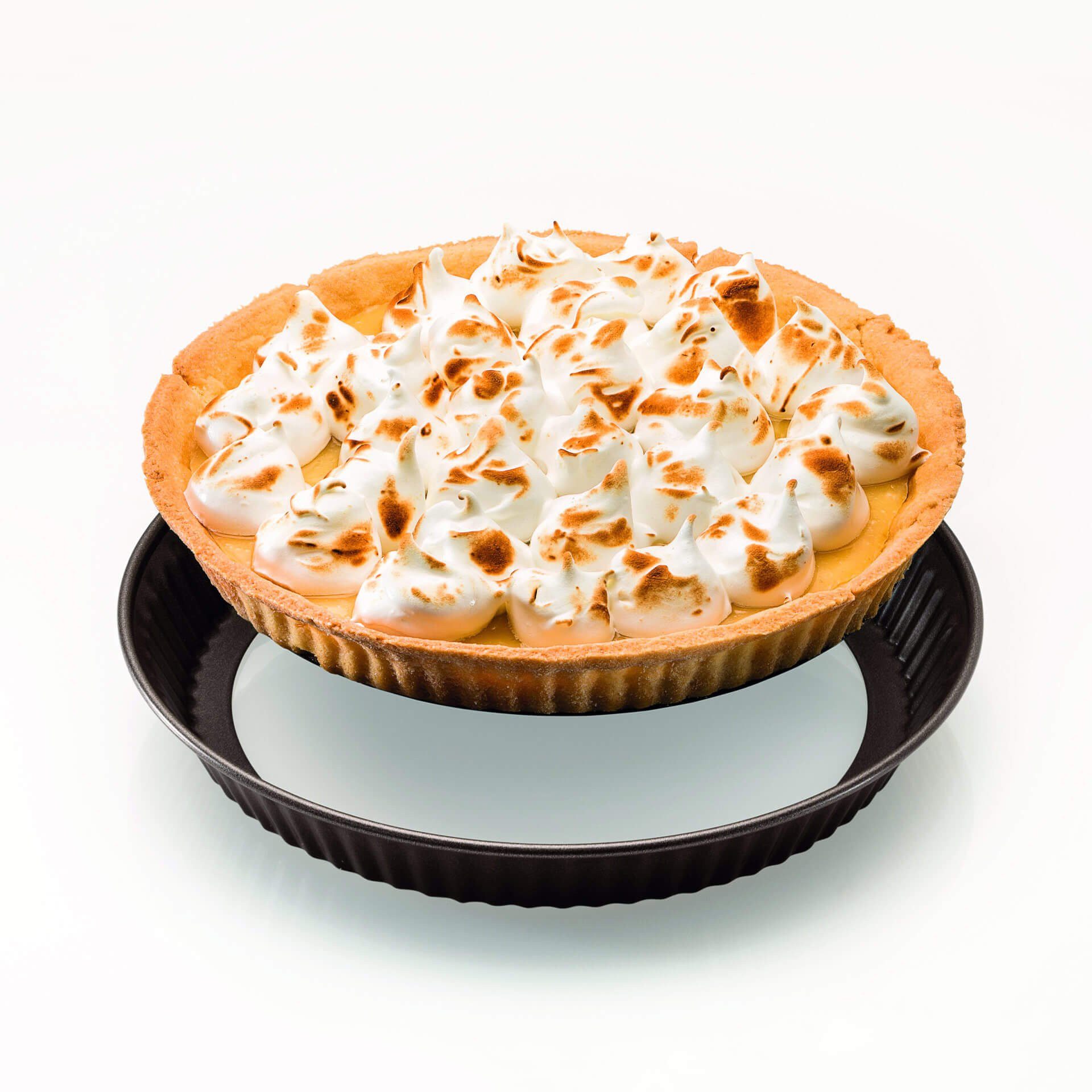 Dr. Oetker Küchenhelfer Tarteform Back-Edition, Quicheform mit Emaille-Hebeboden Ø 28 cm, Antihaft-Beschichtung, schnitt-& kratzfest, hitzebeständig bis 230°C