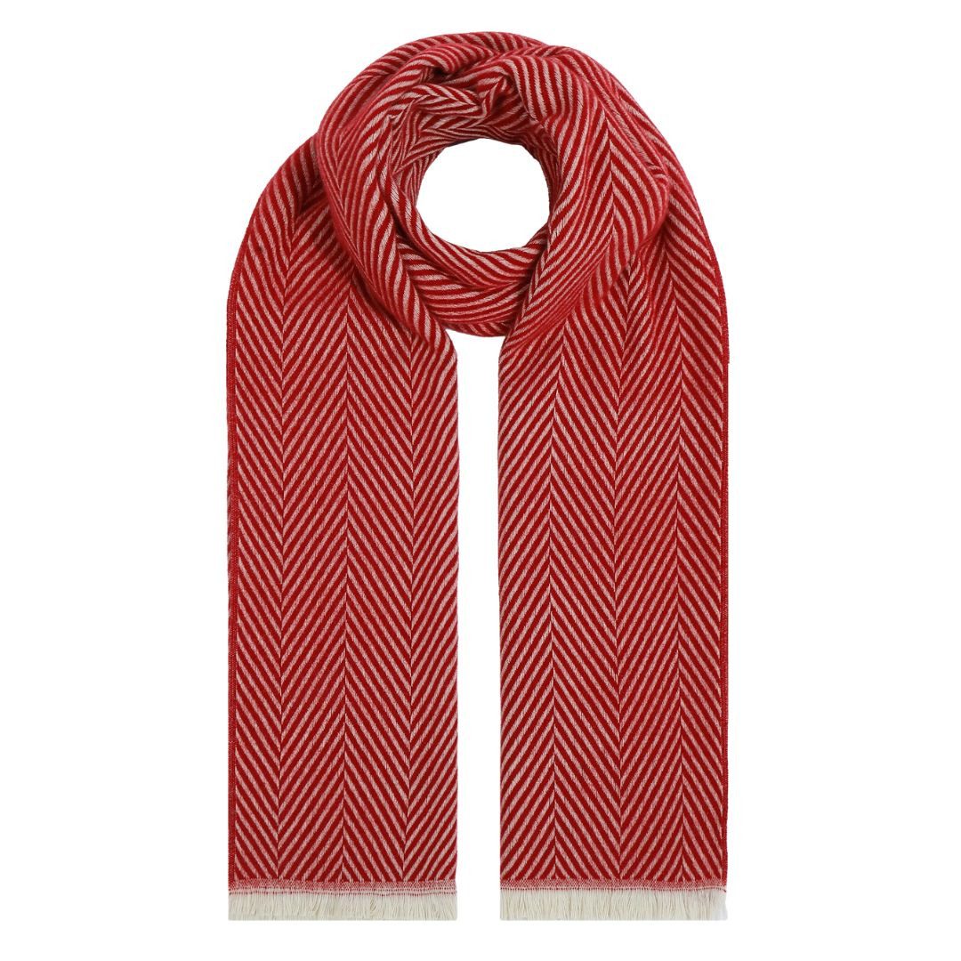 suebidou Strickschal Eleganter Damen Schal mit Streifen 'Unique', (1 Schal), nachhaltig, kreativ