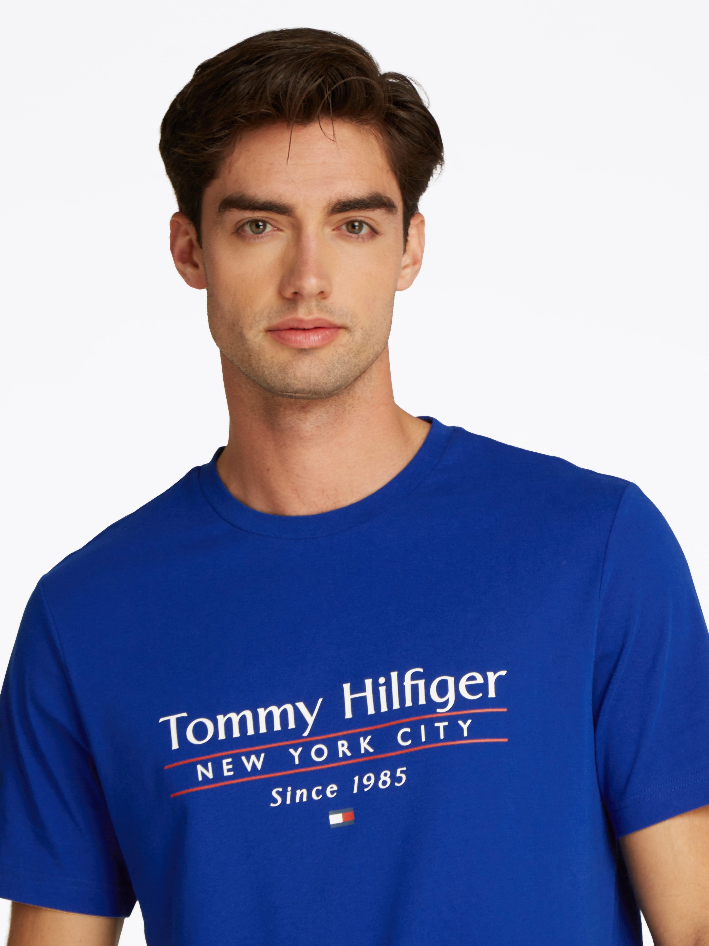 Tommy Hilfiger T-Shirt HILFIGER CENTER STACK günstig online kaufen