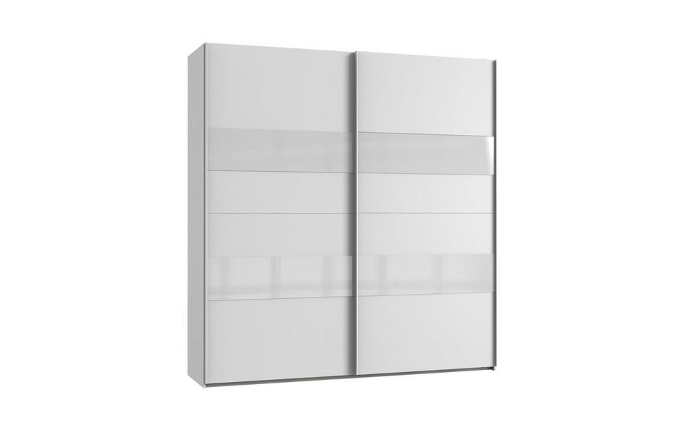 freiraum Kleiderschrank Altona2 (B/H/T: 225x236x65 cm) in Weiß mit 2 Türen  und 4 Einlegeböden, Artikel wird zerlegt mit Aufbauanleitung geliefert