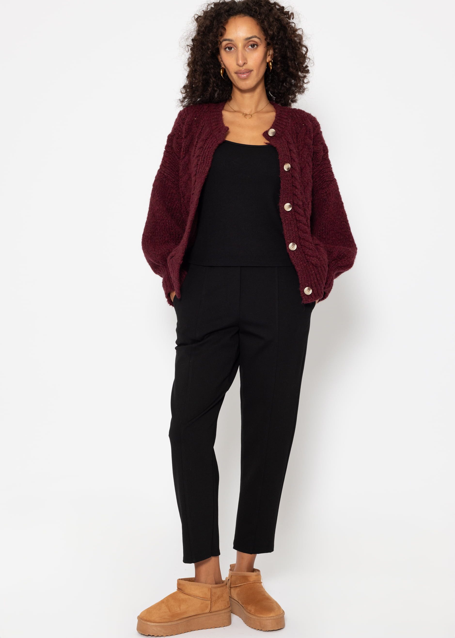 SASSYCLASSY Trägertop Basic Trägertop Damen aus Viskose gerippt