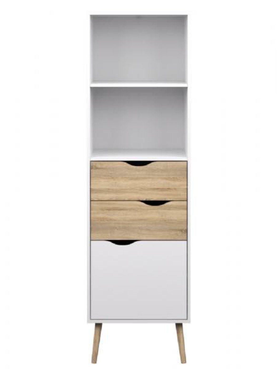 ebuy24 Regal Napoli Regal mit 2 Schubladen, 1 Tür und 2 Ablagen