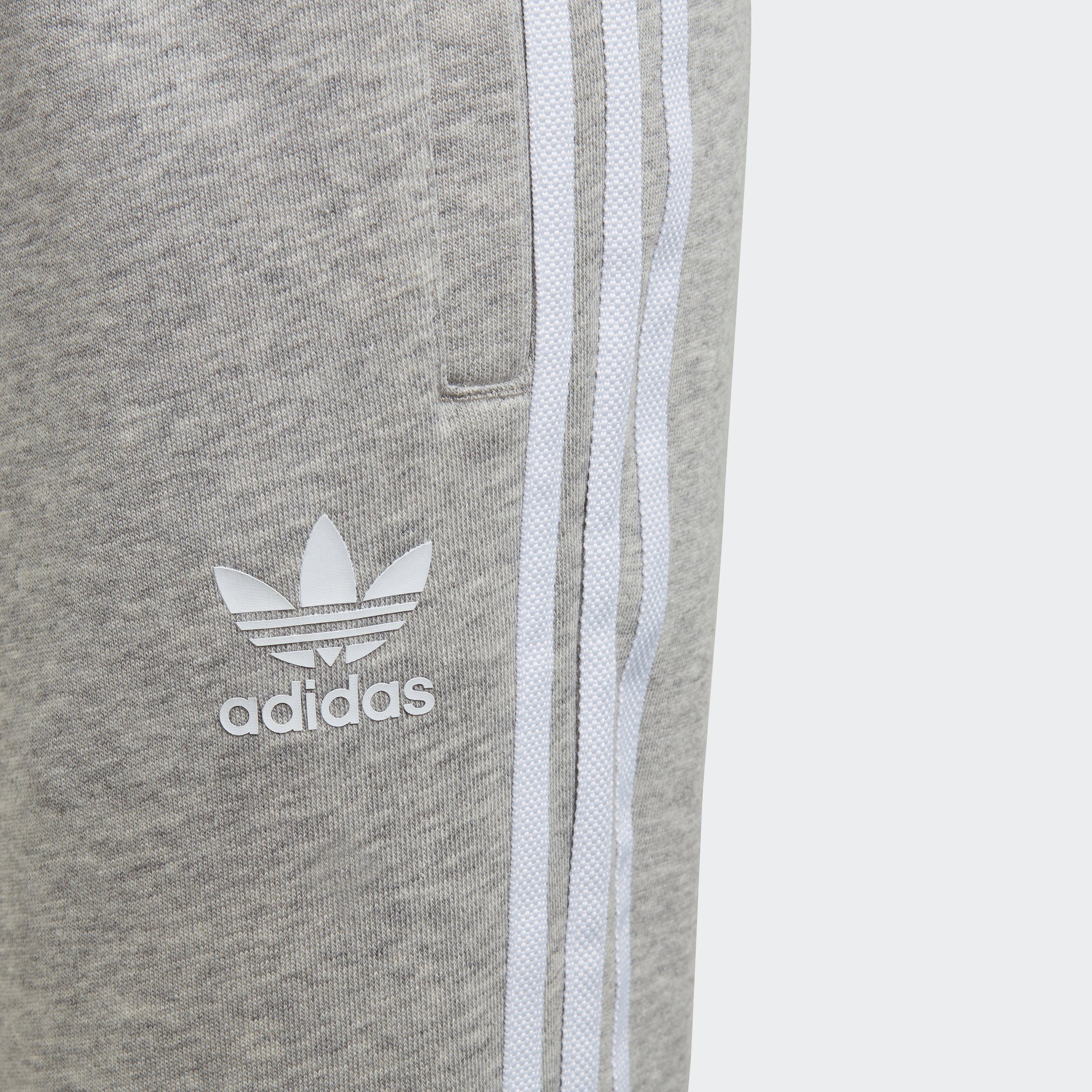 Sporthose White / Medium 3STREIFEN Originals HOSE adidas Heather (1-tlg) Grey