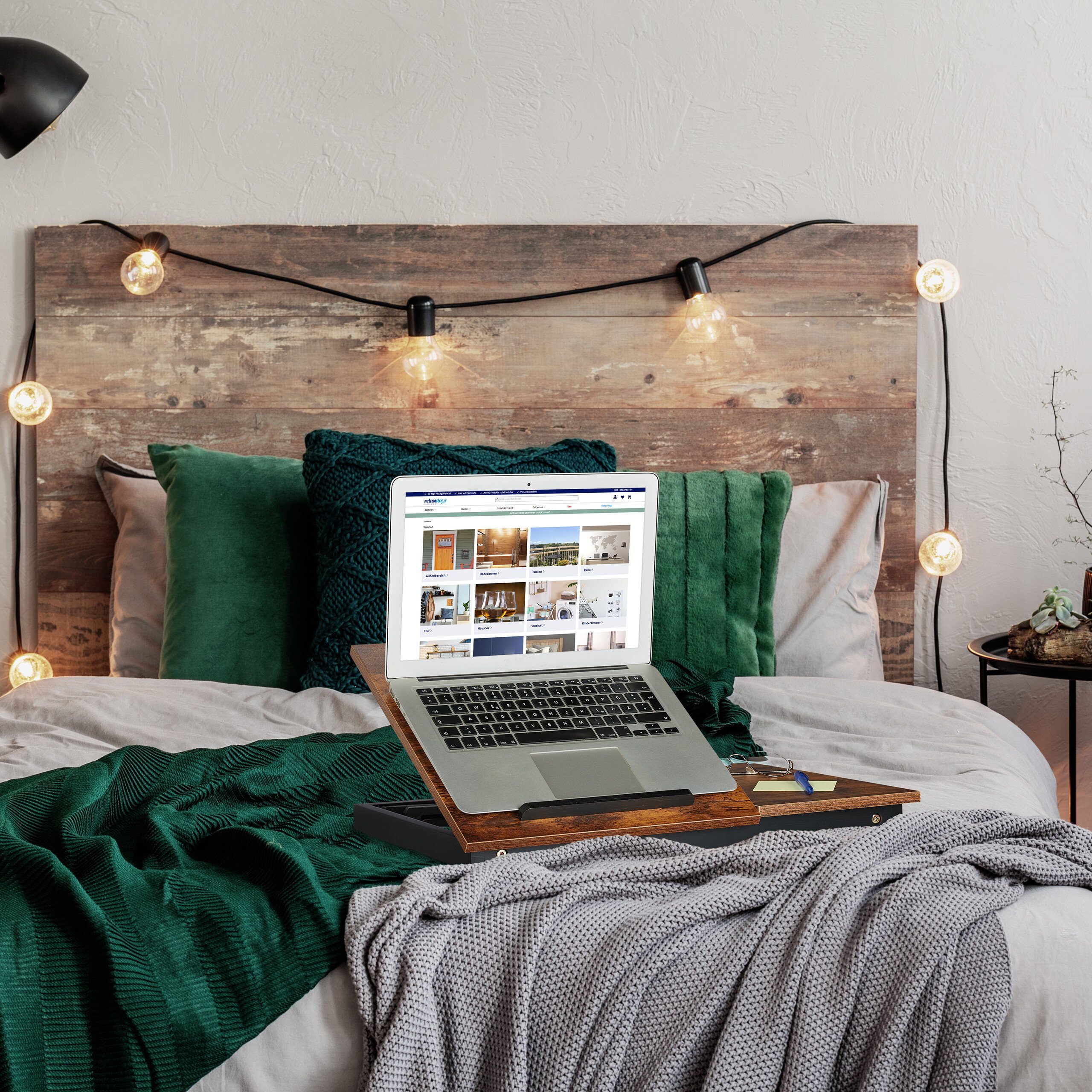 relaxdays Laptoptisch Höhenverstellbarer Laptoptisch