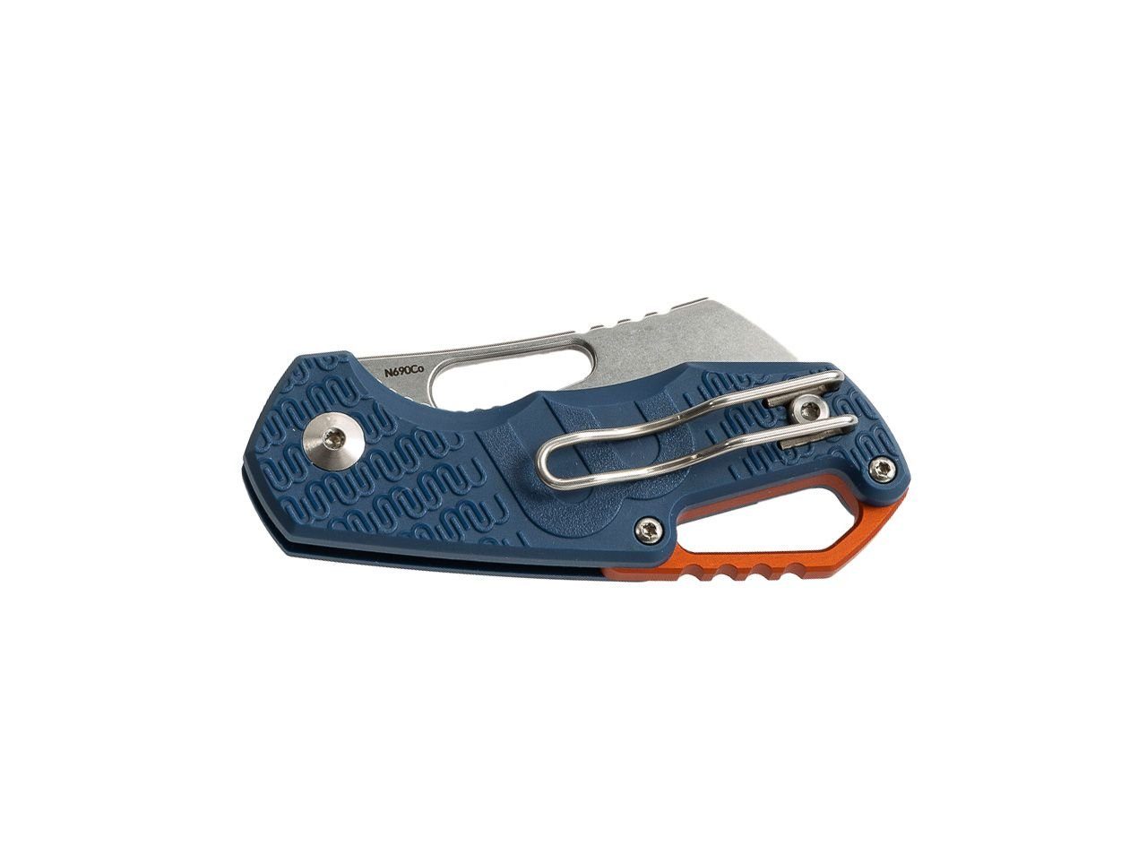 Taschenmesser Liner Isonzo Cleaver Blue Lock Clip MKM