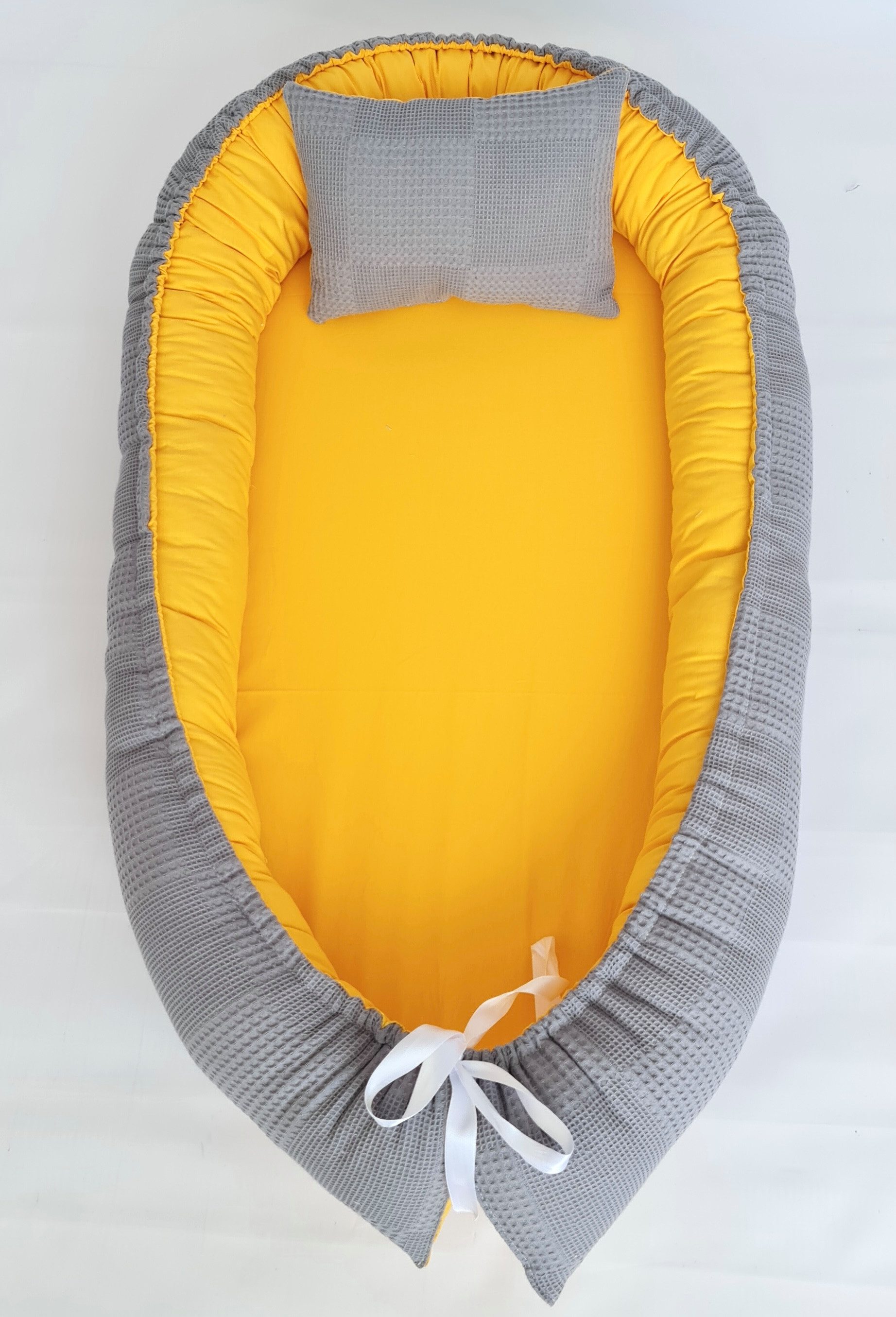 Baby Fancyroom Bettnestchen Babynest mit XL Liegefläche dicke Matratze 100% Baumwolle Babynestchen, (Babycocoon Reisebett Nestchen Kuschelnest, Neugeborene Erstausstattung), Handmade with Love, Matratze abnehmbar, XL Liegefläche, Baumwollstoffe